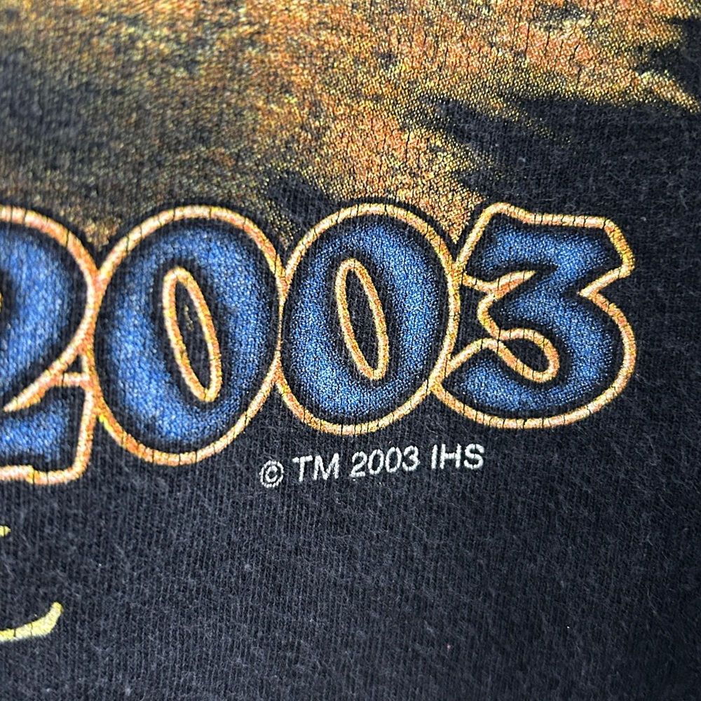 Vintage 2003 "World Famous" Iron Horse Saloon Bike Week long-sleeve shirt Size S - Picture 4 of 11